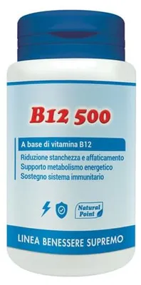 Image de Vitamine B12 500 μg, cyanocobalamine, 100 capsules végétales