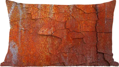 Produktbild von MuchoWow® Zierkissen Sofakissen Wohnzimmer Dekokissen 60x40 cm Eisen - Rost - Industriell - Kopfkissen - Polster mit Foto