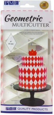 Produktbild von Geometrische Multi-Kutter-Diamant, XL, groß, weiss, ABS-Plastik