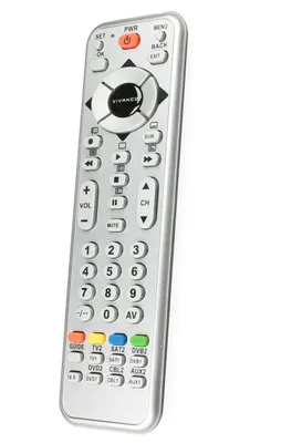 Produktbild von ViVanco™UR 12 N, CD/MD, DVD/Blu-ray, SAT, TV, Beistellgerät, VCR, Drucktasten, Silber