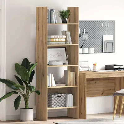 Image de Maison Exclusive - Étagère à livres, 5 niveaux, 60 x 35 x 180 cm, en panneaux de bois