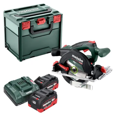 Produktbild von Metabo KS 18 LTX 57 BL Akku Handkreissäge 18 V 57 mm ( 611857810 ) + 2x LiHD Akku 8,0 Ah + Ladegerät + Metabox