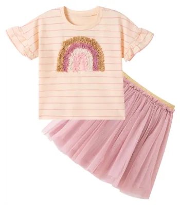 Immagine prodotto di Set di abbigliamento estivo per bambine, composto da gonna e maglietta