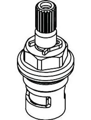 Produktbild von hansgrohe Absperroberteil DN10 linksschließend