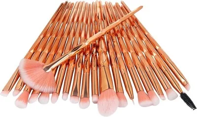Image de Pinceaux de maquillage orange - Ensemble de 20 pièces KP4184
