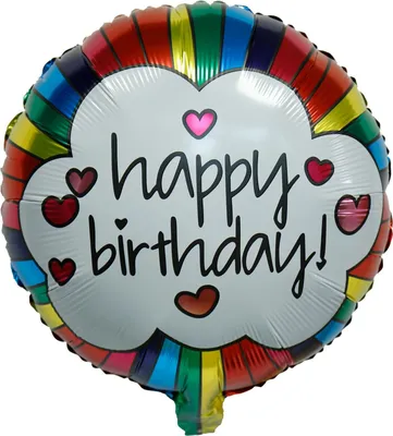 Produktbild von Folienballon Happy Birthday Wolke Ø 45 cm