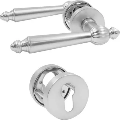 Immagine prodotto di Ferramenta per porte in alluminio - porte interne - porte da bagno - WC - rosette per porte - lega di alluminio
