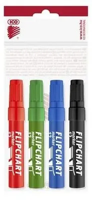 Produktbild von Farbmarker für Whiteboards, Set, 1-4 mm, abgeschrägte Spitze, Marke "Artip 12", 4 verschiedene Farben