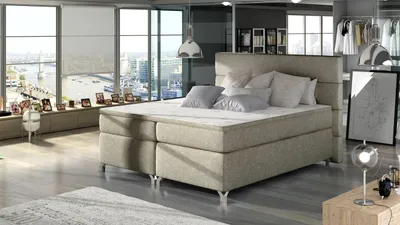 Produktbild von Doppelbett ESTORIA 160x200 - dunkelgrau