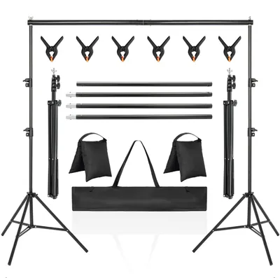 Immagine prodotto di Treppiede regolabile per fondali fotografici, ideale per la fotografia professionale