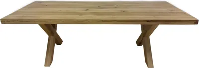 Produktbild von Casa Padrino Luxus Massivholz Esstisch Naturfarben 240 x 100 x H. 78 cm - Rechteckiger Küchentisch - Esszimmer Möbel - Massivholz Möbel - Luxus Möbel