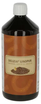Productafbeelding van Kerbl Lijnzaadolie LinoPur, 1 liter.
