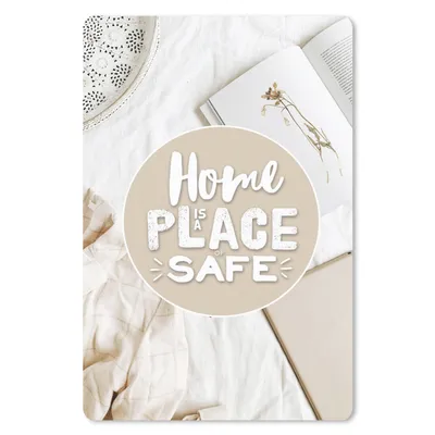 Produktbild von MuchoWow® Mauspad Mousepad Sprichwörter - 'Das Zuhause ist ein Ort der Sicherheit' - Zitate 18x27 cm - Mousepads - Maus Mat - Pad - Mausunterlage