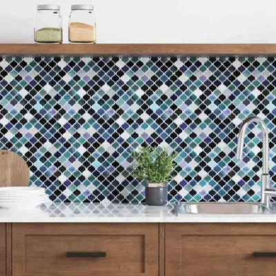 Immagine prodotto di SYFAX™ Piastrella Lanturn 10 pezzi blu-verde 27 x 27 cm poliuretano e PET