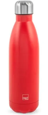 Produktbild von Thermosflasche aus Edelstahl 18/10, rot, 0,5 cl.
