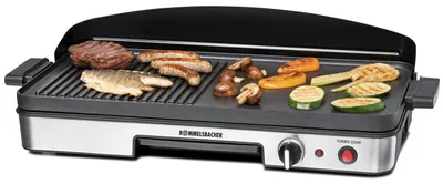 Productafbeelding van Tischgrill BBQ 2003, met turbogrillzone, hoogwaardige anti-aanbaklaag in 3 lagen, grilloppervlak: 50 x 25 cm