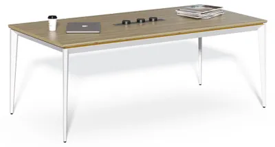 Obrázok produktu pre Zasadací stôl Houseland Profit Meet 01 s 3 zásuvkami 200 cm prírodný dub