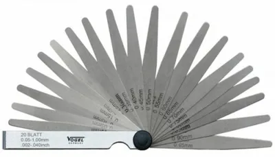 Obrázek produktu pro Sada tykadel Vogel Germany (21 listů, rozsah měření: 0,05 üÃ¥ 2,00 mm)