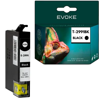 Produktbild von Evoke kompatible Tinte für Epson T2991 2991 C13T29914010 Schwarz Expression Home XP-235 XP-240 XP-245 XP-247 XP-250 XP-255 XP-257 XP-330 XP-332 XP-335 XP-340 XP-342 XP-345 XP-350 XP-352 XP-355 XP-430 XP-432 XP-435 XP-440 XP-442 XP-445 XP-450 XP-452 XP-455