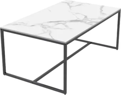 Obrázok produktu pre Jedálenský stôl Opulence - Mramorový vzhľad - Rozťahovací - 150 až 180 cm - Biely