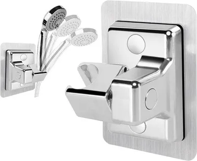 Produktbild von Verstellbarer 360 Grad Drehbarer Handduschkopfhalter Silber