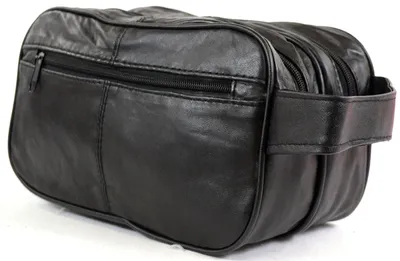 Produktbild von Nappa Leder Kulturbeutel für Männer - Reise- und Wochenendtasche
