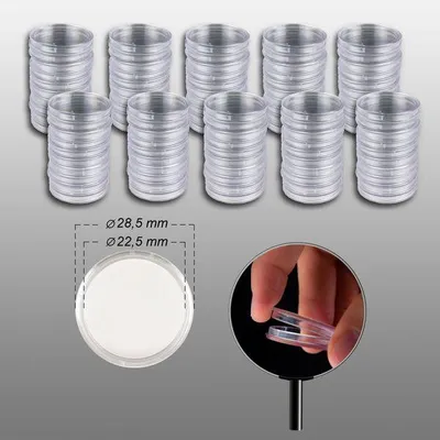 Produktbild von Prophila Collection 100 Münzkapseln Innendurchmesser 22,5 mm z.B. für 20-Euro-Cent