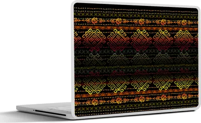 Produktbild von MuchoWow® Laptop Aufkleber Sticker Cover Afrika - Muster - Abstrakt 30x21 cm - Sticker für Laptop - Selbstklebend