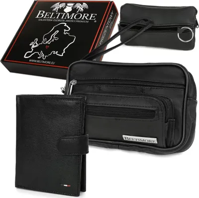Produktbild von Beltimore Premium-Ledergeldbörsen-Etui-Geschenkset