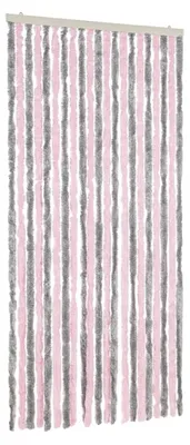 Obrázok produktu pre vidaXL Záclona Fly strieborná šedá a ružová 90x220 cm šenil