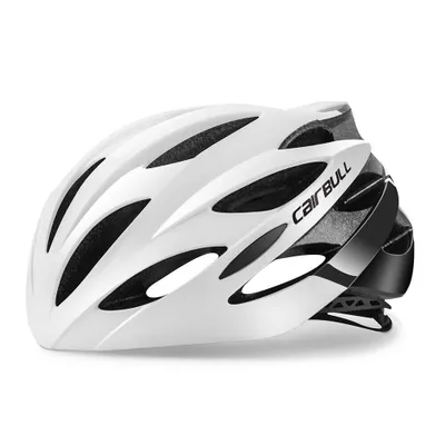 Produktbild von Fahrradhelm Erwachsene Herren Damen Fahrradhelm Rollerhelm Radfahren MTB BMX Road Bike Helm Mountainbike Skateboard S/M(52-58CM) Weiß-schwarz