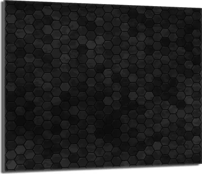 Obrázek produktu pro Kryt varné desky 60x52 keramický kryt varné desky splashback skleněná deska deco prkénko na krájení, vzor černá