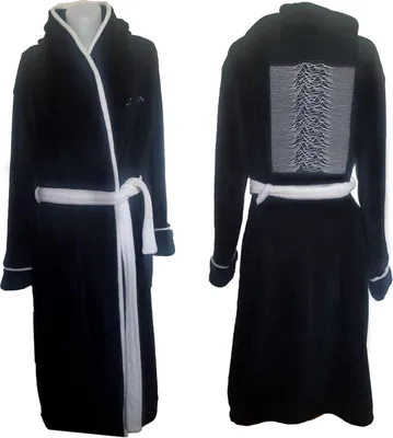 Obrázek produktu pro Joy Division - "Unknown Pleasures" Morgenmantel für Herren/Damen Uni RO2036 (M - L) (Schwarz)