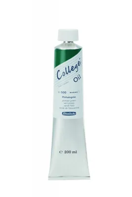 Produktbild von Schmincke 200ml College Öl Phthalogrün ölfarbe 31 500 015