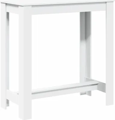 Produktbild von vidaXL Bartisch Weiß 102x50x103,5 cm Holzwerkstoff