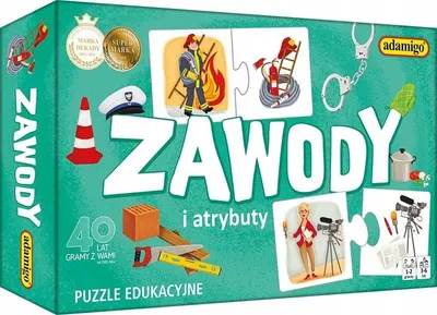 Produktbild von Adamigo Familien Puzzle-Spiel Berufe und Attribute