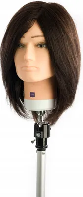 Produktbild von Labor Pro Herrenfriseur Schaufensterpuppe Kopf 30 cm - 100% Naturhaar I103