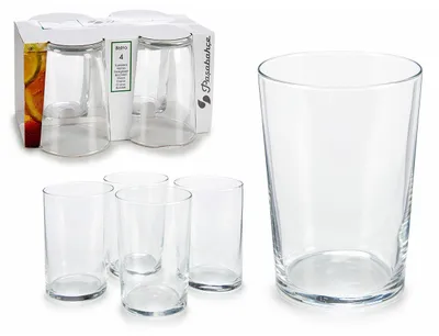 Produktbild von Pasabahce Trinkglaser/Wasserglaser Bistro - transparent - Glas - Set 4x Stuck - 510 ml