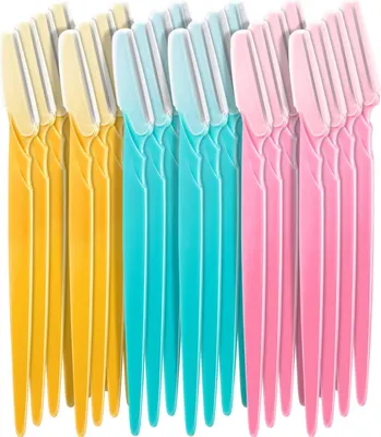 Produktbild von Boao 24 Stück Augenbrauenrasierer Gesichtsrasierer Shaper Trimmer mit Präzisionsabdeckung, Modern, Kunststoff, Damen, Frauen, Damen, In verschiedenen Farben erhältlich