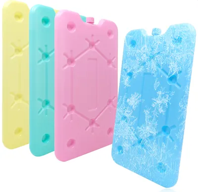 Produktbild von com-four® 4x Extra flaches Kühlakku - Platzsparend und ideal für Kühlbox und Kühltasche - Großes Kühlelement in verschiedenen Farben
