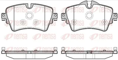 Produktbild von REMSA 1599.08 Bremsbeläge Satz Vorne Bremsklötze für BMW X1 (F48) 2 Active Tourer (F45) 2 Gran Tourer (F46) 2 Coupe (F22, F87) für MINI Schrägheck