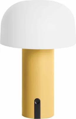 Produktbild von Leitmotiv - Tischleuchte Luca Led - Gelb - Ø15cm Tischlampe - Nachttischlampe, Wohnzimmer, Schlafzimmer