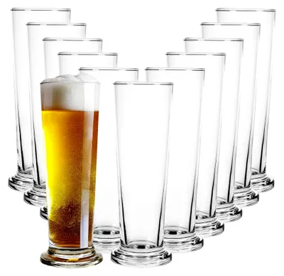 Produktbild von 12 Stück Pilsstangen Biergläser mit Fuß
