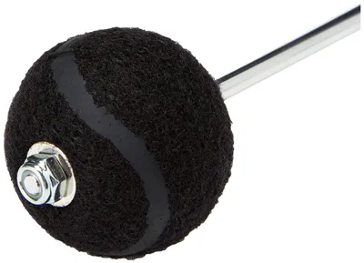 Produktbild von Gibraltar Bass Drum Schlägel, Beater, Black Ball Beater für Cajon und E-Drum, schwarz