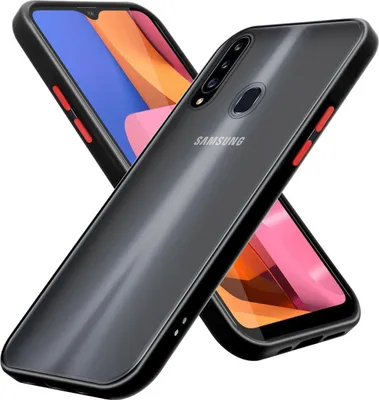 Produktbild von Cadorabo Hülle für Samsung Galaxy A20s Schutz Hülle in Transparent Handyhülle Hybrid Schutzhülle Etui TPU Silikon