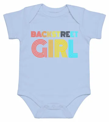 Imagen del producto de Fan de Backstreet Boys, grupo musical de los años 90, concierto, declaración, sarcasmo, body para bebé, azul claro, talla 0/3