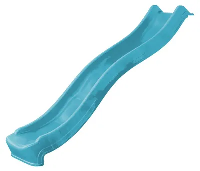 Image de Toboggan Wickey Flow avec raccordement à l'eau 220 cm en bleu ciel