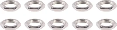 Produktbild von Klemmnippel weiß schwarz transparent Gewinderohr 3cm 5cm 10cm M10 Mutter Scheiben Nippel - Variante: 10x M10 Mutter