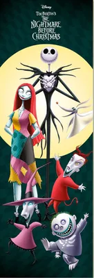 Produktbild von The Nightmarer before Christmas Chracters Türposter (53 x158)