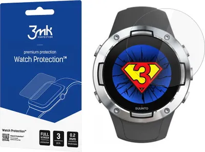 Produktbild von 3mk Display Hybridglas Watch Protection für Suunto 5 0,2mm (3 Stück)